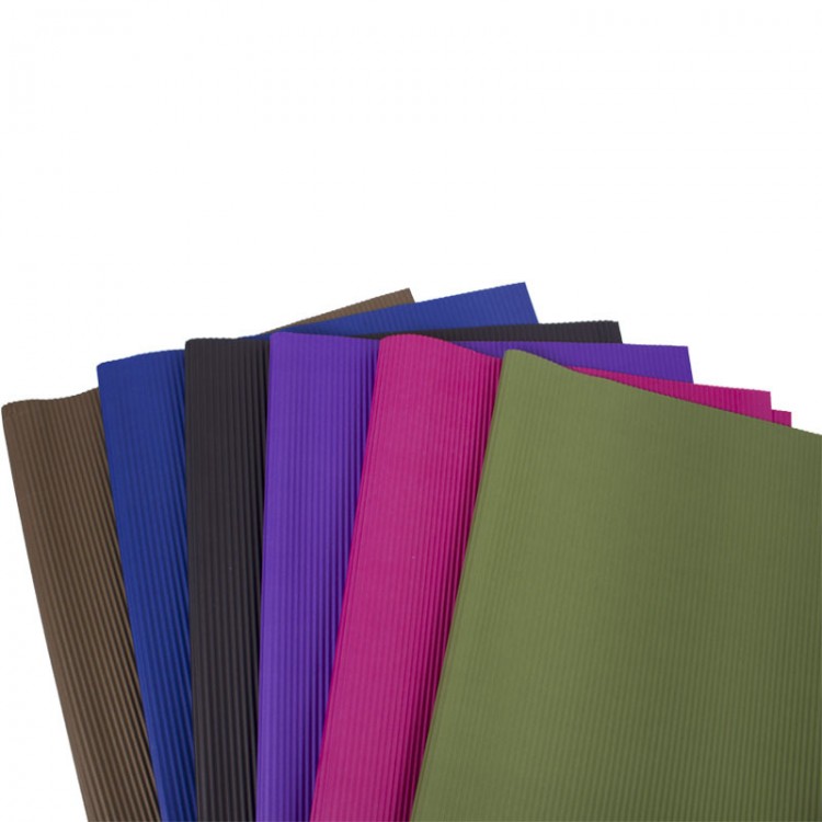 50 * 68cm papier ondulé solide commerce de gros DIY bouquet emballage Wave papier origami manuel papier d'emballage floral