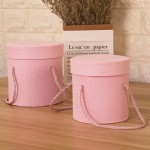 nouveau seau de câlin, boîte de fleurs, ensembles de boîtes - cadeaux rondes boîte de roses, matériaux d'emballage de fleurs 