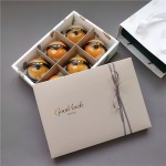 Boîte d'emballage de gâteaux de lune gris 6 grains, de dattes de lait et de riz glutineux, bateau flocon de neige croustillant, Boîte cadeau de nouilles 