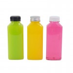 Emballage flacon en plastique flacon de jus de fruits en plastique plat 320ml flacon de boisson épaissi flacon en plastique résistant aux chutes flacon en PET flacon de boisson froide