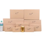 Boîte plate à trois ou cinq couches carton plat boîte d'emballage express carton de peinture décorative carton d'ouverture latérale personnalisé en gros