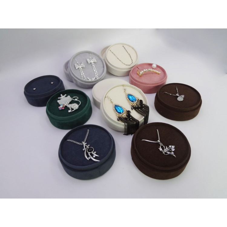 emballage boîte ronde, boîte à bijoux, boîte de décoration en cachemire, environnemental