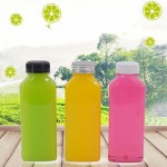 Emballage flacon en plastique flacon de jus de fruits en plastique plat 320ml flacon de boisson épaissi flacon en plastique résistant aux chutes flacon en PET flacon de boisson froide