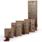 Boîte à bijoux en chanvre antique Tassel bijoux pendentifs perles de Bouddha bracelet pendentif emballage boîte à bijoux gros