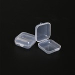 Plastic packing box earplugs box pp box single mini dustproof transparent box stud earrings ring box