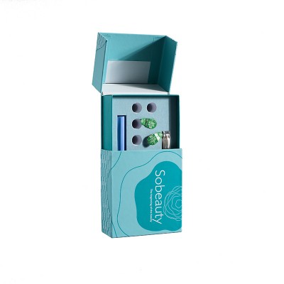 Fabrication professionnel, boîte cadeau personnalisé de forme spéciale, boîte d'emballage cosmétique, boîte de jeu de poudre lyophilisée