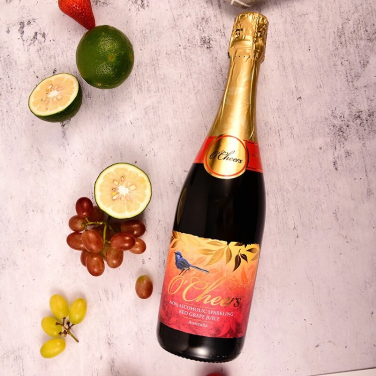 Australian Imported Juice Healthy non - Additive non - alcohol Party Standby Red Wine Foam drink * 6 full box