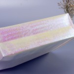 Sacs en tissu non tissé laser personnalisée, emballage d'achat pliant à main en tissu non tissé