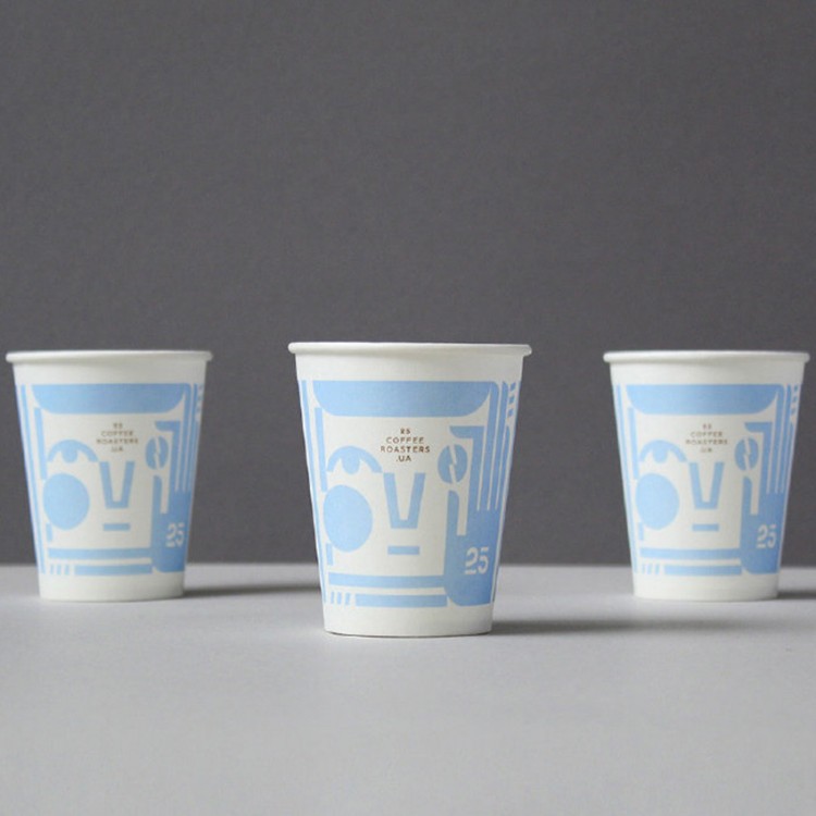 Tasse en papier jetable fabricant personnalisé publicitaire, impression logo, tasse d'eau personnalisée