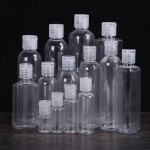 15 20 ml 30 ml bocal en plastique transparent avec couvercle flacon de bouteille de liquide de bouteille d'échantillon scellée