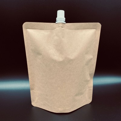 Emballage de jus de fruits papier kraft auto - aspirant, sac de thé au lait, sac de café froid sur mesure