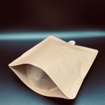 Emballage de jus de fruits papier kraft auto - aspirant, sac de thé au lait, sac de café froid sur mesure