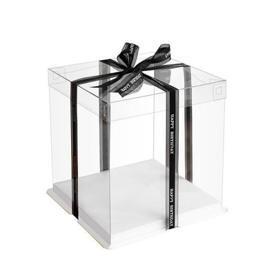 Rose Bear Flavor package Box transparent Gift Box Christmas package Box 12 / 1416 "Custom