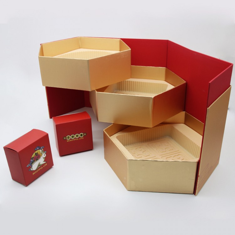 Dragon Boat Gift Box Custom Creative Flip Handheld Gift Box double layer Creative zongzi Moon cake packaging Gift Box Custom