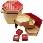 Dragon Boat Gift Box Custom Creative Flip Handheld Gift Box double layer Creative zongzi Moon cake packaging Gift Box Custom