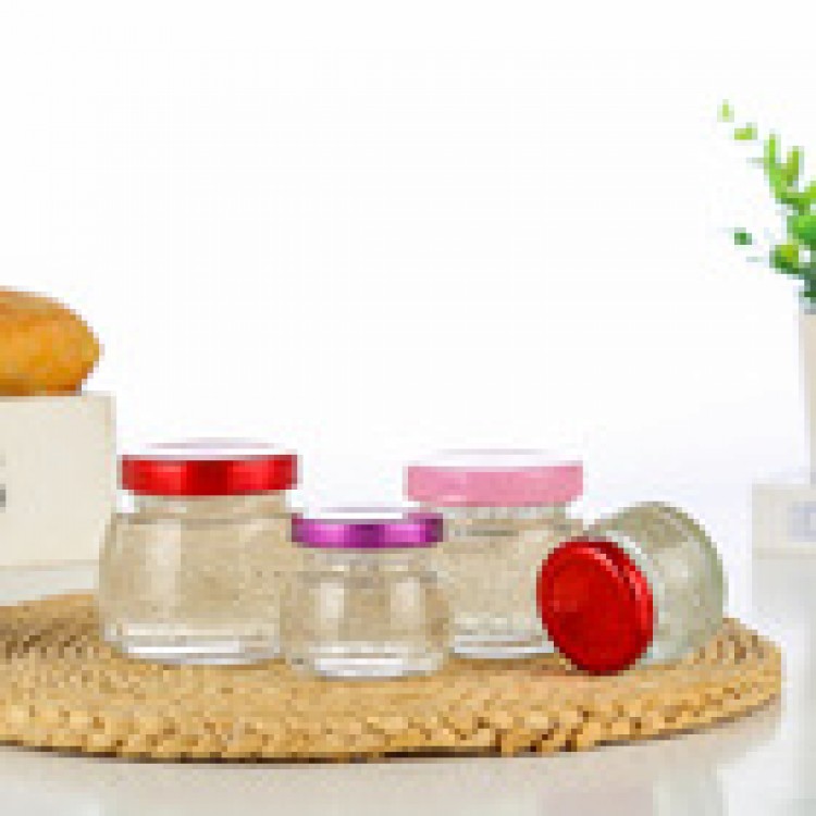 Bocale à couvercle en aluminium épaissi transparent, bouteille d'emballage en plastique, pot en PET avec couvercle Bocale à couvercle en aluminium épaissi transparent, bouteille d'emballage en plastique, pot en PET avec couvercle