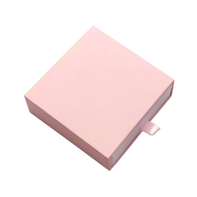 Boîte de bijoux rose sur mesure, boîte d'emballage boucles d'oreilles collier anneau