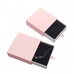 Boîte de bijoux rose sur mesure, boîte d'emballage boucles d'oreilles collier anneau