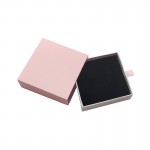 Boîte de bijoux rose sur mesure, boîte d'emballage boucles d'oreilles collier anneau