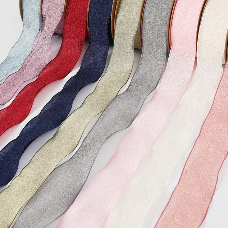 Ruban de kapok emballage de fleurs ruban de soie coiffure ruban DIY emballage de cadeaux ruban ruban de couleur magasin de fleurs emballage de gros