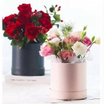 Euro Single Small round Holding Drum Valentine mini - handed Flower Gift Box Gift Packaging box caramel box