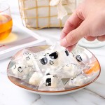 Filet rouge, lait, dattes, sac d'emballage, Expression faciale, biscuits à boutons qifu, 100 petits sacs de bonbons carrés ronds, emballage de gros