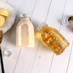 Bouteille de jus de fruits en plastique transparent jetable PET recouverte d'aluminium 260ml Mini Creative net Red Milk Tea drink