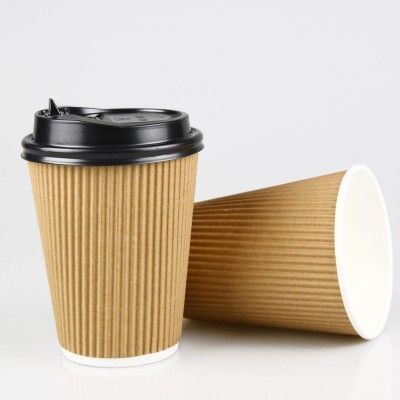 Fabrication de tasses en papier résistant à la chaleur, tasses en papier ondulé, tasses en papier à double couche, jetables