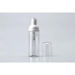 Flacon en plastique de 50 ml, flacon de mousse, transparent, flacon de lavage du visage flacon, pompe à mousse