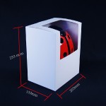 La boîte d'emballage de chapeau plat de casque 