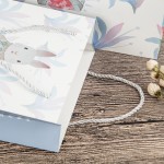 Littéraire et artistique petit sac cadeau frais simple sac à main sac en papier version coréenne cadeau créatif mignon lapin Shopping sac d'emballage