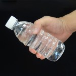 300 ml bouteille transparente épaissie à usage unique, bouteille de jus de fruits bouteille en plastique ronde