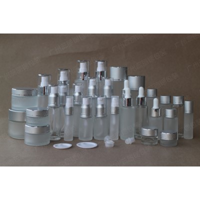 Lotion flacon de toner en aluminium capsule cosmétique flacon de verre flacon d'échantillon de salon de beauté emballage en gros