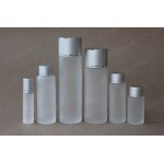 Lotion flacon de toner en aluminium capsule cosmétique flacon de verre flacon d'échantillon de salon de beauté emballage en gros