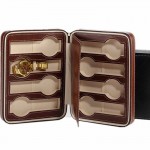 Boîte à montres boîte boîte à fermeture éclair boîte à 8 montres boîte à montres sac à main portatif