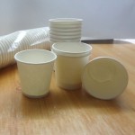 Petit gobelet blanc jetable supermarché boisson d'essai sur place gobelet de dégustation 2,5a 60ml 