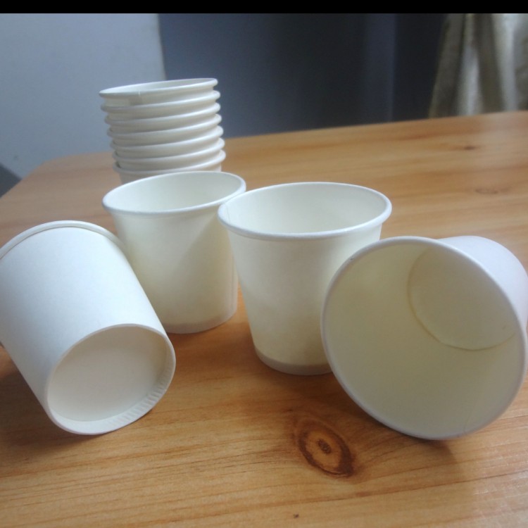 Petit gobelet blanc jetable supermarché boisson d'essai sur place gobelet de dégustation 2,5a 60ml 