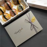 Boîte d'emballage de gâteaux de lune gris 6 grains, de dattes de lait et de riz glutineux, bateau flocon de neige croustillant, Boîte cadeau de nouilles 