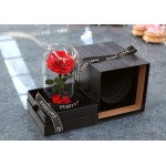 Boîte de fleur Shangli, boîte en verre, boîte de paquet de cadeau de fleur adaptée aux besoins du client