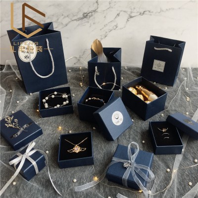 Star Galaxy Blue Jewelry Box ring WATCH BOX bracelet Box Jewelry Packaging Box Packaging box paper box