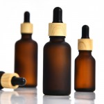 Nouveau flacon de goutte - à - goutte en verre recouvert de sable 5 ~ 100 ml d'essence cosmétique