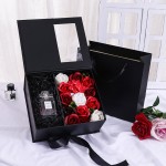 Saint - Valentin surprise Flower Gift Box Custom Marriage Day Hand Gift Window Rose Gift Box immortal gift box package