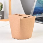 Bol en papier kraft à fond rond jetable bol à soupe de nouilles LOGO personnalisé en gros emballage à emporter épaissi plateau de nourriture occidental