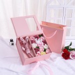 Saint - Valentin surprise Flower Gift Box Custom Marriage Day Hand Gift Window Rose Gift Box immortal gift box package