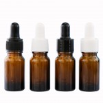 Bouteille personnalisée de 5 ml, 10 ml, 15 ml, 20 ml, 30 ml avec compte-gouttes en aluminium anodisé noir