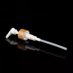 Matériaux d'emballage des produits chimiques quotidiens 200 ml bambou et bois pression bambou shampooing bouteille de gel de douche bouteille d'émulsion blanche pet