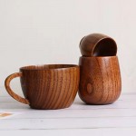Tasses de thé, tasses en bois, tasses d'eau en bois, tasses vintage, tasses à gros ventre, tasses à trois royaumes personnalisables
