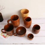 Tasses de thé, tasses en bois, tasses d'eau en bois, tasses vintage, tasses à gros ventre, tasses à trois royaumes personnalisables