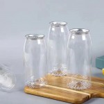 500ml PET Plastic Elastic can Bottle Aluminum cap Fruit Tea Bottle Elastic can Beverage Bottle Juice Bottle Wholesale